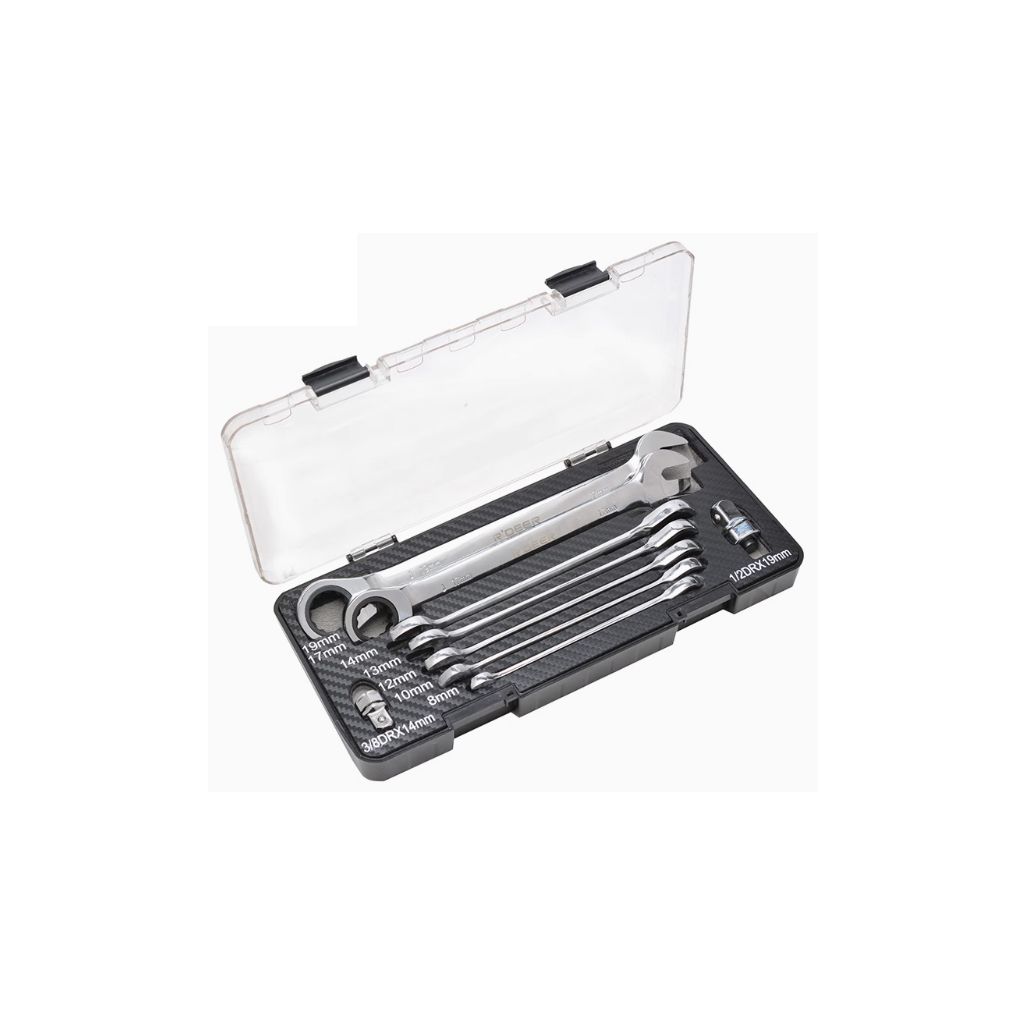 ROBUST DEER RTW1009 9 in 1 Ratchet Combination Spanner Set