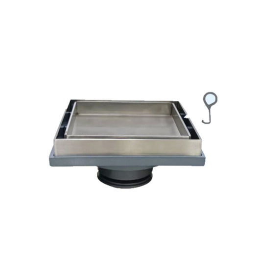 SHOWY S/S Tile-Insert Square Floor Drain C/W Mosquito (100 x 100 x 2MM)